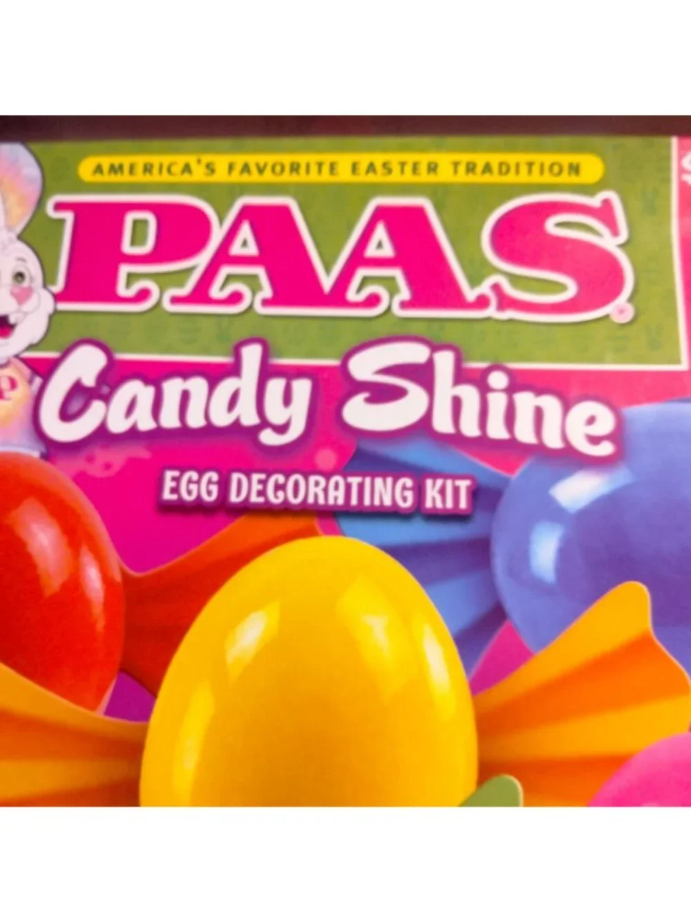 Easter Egg Decorating Kit Aprons Paas Candy Shine Dye Stickers Stand Dipper Tray